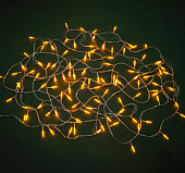 Гирлянда электрическая вьюн 10м, СНОУ БУМ 100 LED, желтый, пост свеч, ПВХ прозрачный, 220В 384-173 
