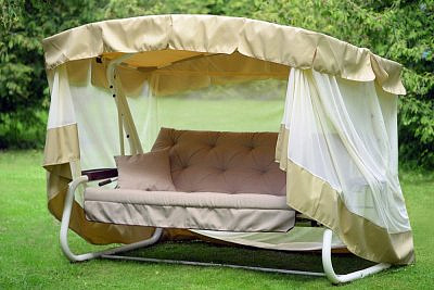 Качели "Саванна" 4-х местные мебельная ткань с1454