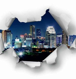 Фотообои D2-054 Город по ту сторону 300х270 см