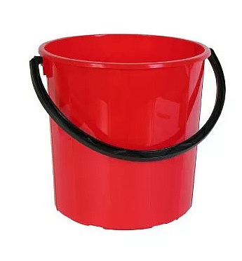 Ведро 15л пластиковый "ЛЮКС" без крышки