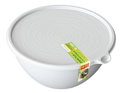 Набор миска-салатница "Риччи" 2шт. (2л, 3,2л) светло-серая С862СЕР