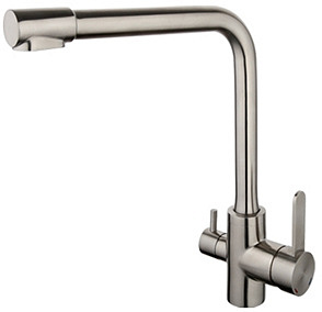 Смеситель для кухни Gappo однорычажный с подключением фильтра для питьевой воды сатин G4399-1