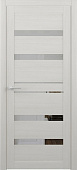 Дверь межкомнатная ALBERO Дрезден Эко-шпон белый кипарис ПО*600 зеркало