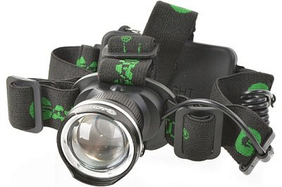 Фонарь налобный GARIN LUX HR-5WZ, зум,з/у 220V, акк. 2x18650, 2 реж., стоп-сигн., алюм. 16656