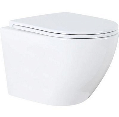 Унитаз подвесной BLISSAN Luxor Tornado 3.0 безободковый с сиденьем дюропласт микролифт,быстросъемное BL-0323-LU-UQ3