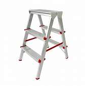Лестница-стремянка алюминиевая двухсторонняя 66см 3 ступени PRO STARTUL ST9941-03