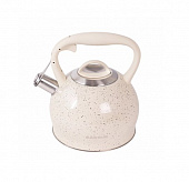 Чайник 3л GRANITE cream со свистком AKG003-CR