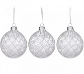 НАБОР ШАРОВ ИЗ 3-Х ШТ КОЛЛЕКЦИЯ "БЛЕСК" ДИАМЕТР=8CM 862-449