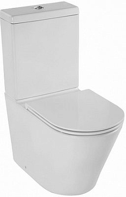 Унитаз с бачком напольный Jacob Delafon Rodin ETAB232-00+E23280-00+UJAB102-00 крышка микролифт