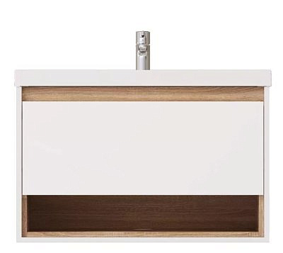 Тумба MIRSANTподвесная Scandy 80 с раковиной Style 80