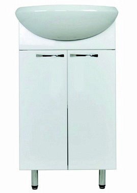 Тумба Ирлен "ЭКО" 50 белая, без. умывальника