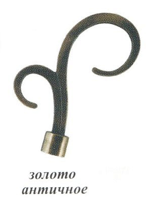 Наконечник Вьюнок золото античное D16  16.01.09.101
