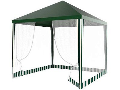 Шатер-Тент ECOS TZGB-107 3*3м (полиэстер 140 гр/м2) 4 стенки антимоскит