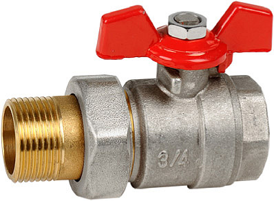 Кран шаровый с американкой латунь STT 126АС 1/2"  1862