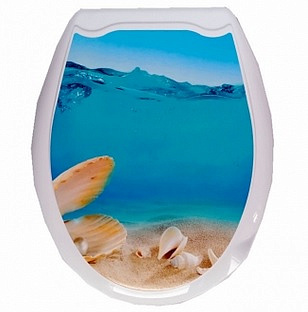 Сидение для унитаза с рисунком Лазурный берег
