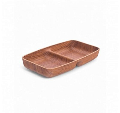 Менажница MADERA NOCHE 2 секции прямоугольная APM195