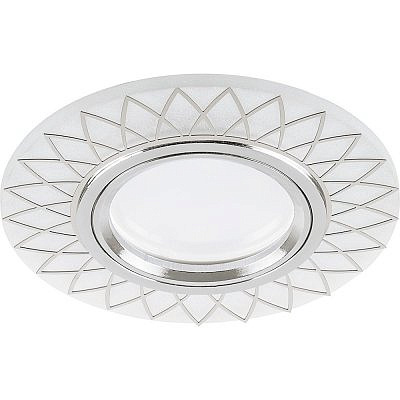Светильник точечный Feron CD992 матовый белый хром 15 LED*2835 SMD G5.3