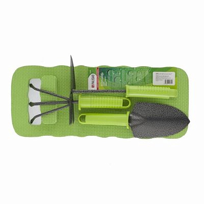 Набор садовый (рыхлитель,мотыжки, совок,коврик) 62905