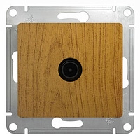 Механизм розетки TV 1-м проходн. 4DB дер. дуб SchE GLS000592