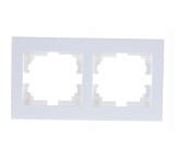  Рамка 2 места , горизонтальная , белая 703-0202-147