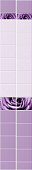 Панель ПВХ Капли росы фиолетовый (2,7х0,25м) (2шт)