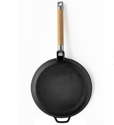 Сковорода чугунная , съемная ручка 24см ТМ Гардарика 0124