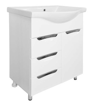 Тумба Стиль 60/3 с раковиной Basic 60 Стиль