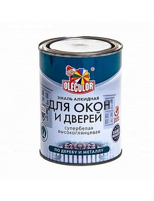 Эмаль ПФ-115 алкидная OLECOLOR Для окон и дверей 0,9кг