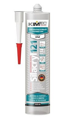 Герметик KIMTEC силакрил 121 серый 310мл