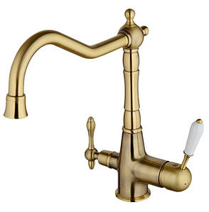 Смеситель для кухни Gappo G4391-4 с подкл.фильтр д/питьевой воды бронза