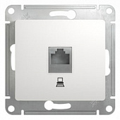 Механизм розетки комплект. 1-м RJ45 категория 5Е белый SchE GSL000181K
