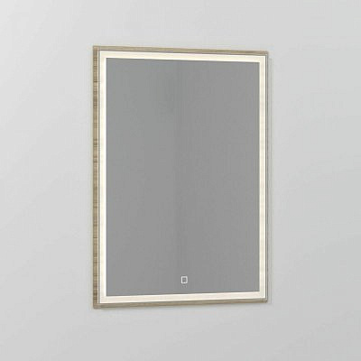 Зеркало Vod-ok  Лайт 60*80 Серый камень 57806 с подсветкой