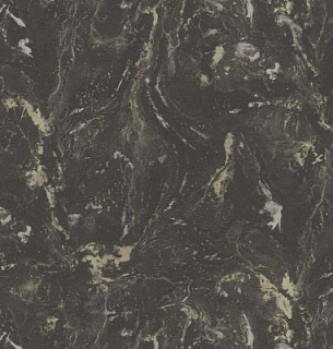 Обои Dekori 83633 Carrara2/мрамор черное с золотом 1,06*10м к 83611