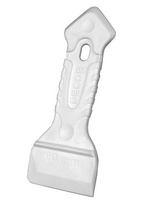 Шпатель DECOR 60мм двусторонний, резиновая ручка 308-1060