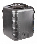 Бак для душа квадратный 150 л (черный)