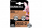 Элемент питания Duracell CR2032 BL2  3V 2шт 37273