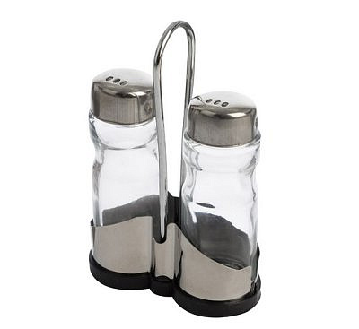 Набор из 3-х предметов SPEZIA: солонка 40мл и перечница 40мл на подставке 009367