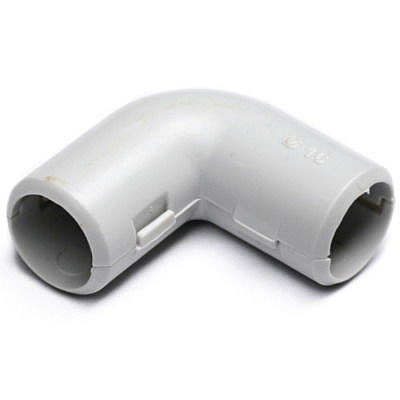 Поворот 90градусов разъемный для жестких труб 20мм 