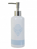 Дозатор для жидкого мыла "Орнамент" 6*8,5*20,5см. v=300мл. (керамика)  (без подарочной упаковки)