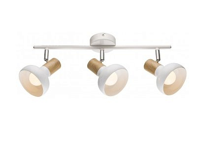 Светильник настенно-потолочный 7052-703 спот Lorena 3 x E14 40 Вт попоротный с выключателем