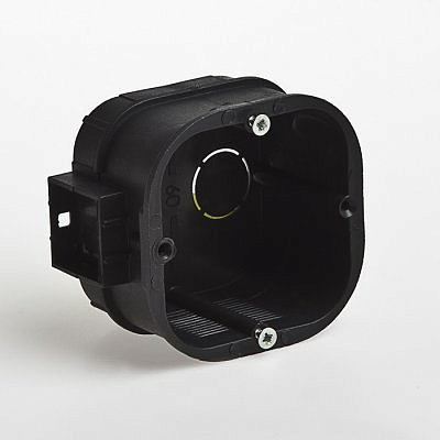 Коробка установочная Ruvinil СП 60х60х42 IP30 квадратная, черная,  2ввода