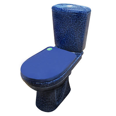 Компакт Rosa Комфорт Кракелюр синий с сиденьем