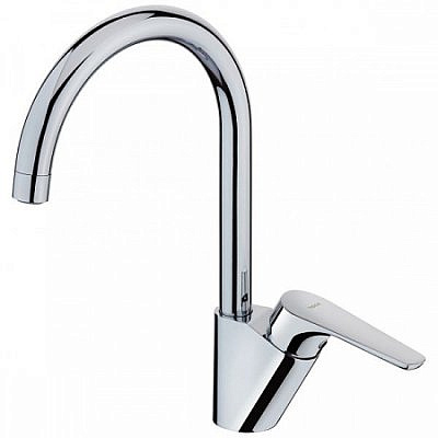 Смеситель для кухни ТЕКА Alcudia 469956210 высокий R излив картридж 35мм хром