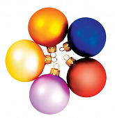 Шар "Матовый" цвета в ассортименте, 80 мм., без упаковки КР-80-00-М