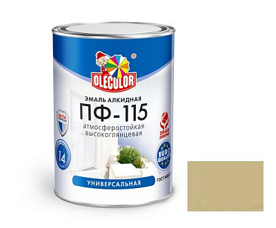 Эмаль ПФ-115 OLECOLOR Бежевая 2,7кг