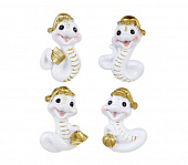 Магнит Символ Года, полистоун, 4,5х1,5х7,5 см, белый, 4 дизайна СНОУ БУМ 705-002