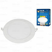 Встраиваемый светильник светодиодный 3000К белый Volpe ULP-Q203 R120-6W/WW 