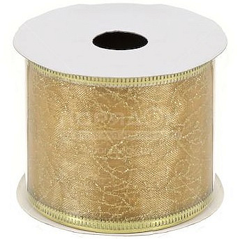 Лента декоративная  6,3*270см золото Y4-4215 I.K