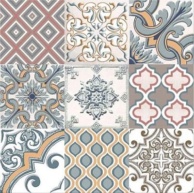 Плитка керамическая Азори Затмение орнамент/Eclipse Ornament 42*42