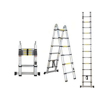 Лестница телескопическая 2 секции алюминиевая 156*320см,2*5ступеней STARTUL